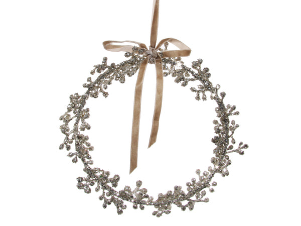 Anillo de bayas con diamantina