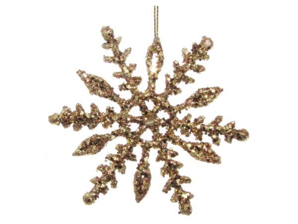 Adorno Copo de Nieve dorado