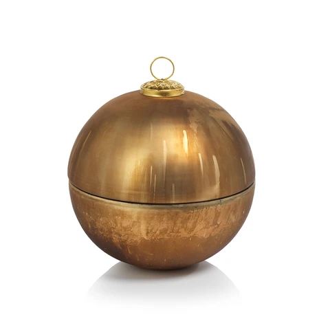 Adorno vela perfumada Oro Mate