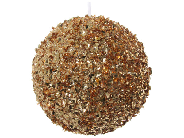 Esfera de copos dorada