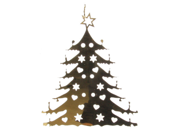 Adorno árbol de metal dorado CH