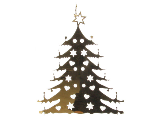 Adorno árbol de metal dorado CH