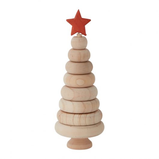 Árbol de anillo de madera 3.25"x 9.25"